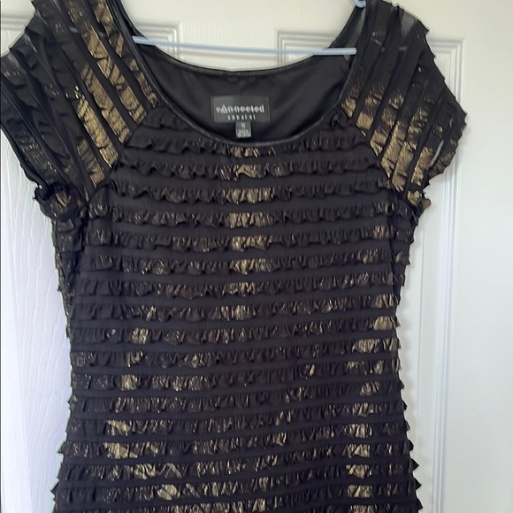 Annected apparel Black Tiered Ruffled Dress - Picture 4 of 11